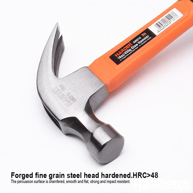 450g/16oz Claw Hammer Fiberglass Handle