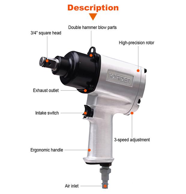 3/4" Air Impact Wrench