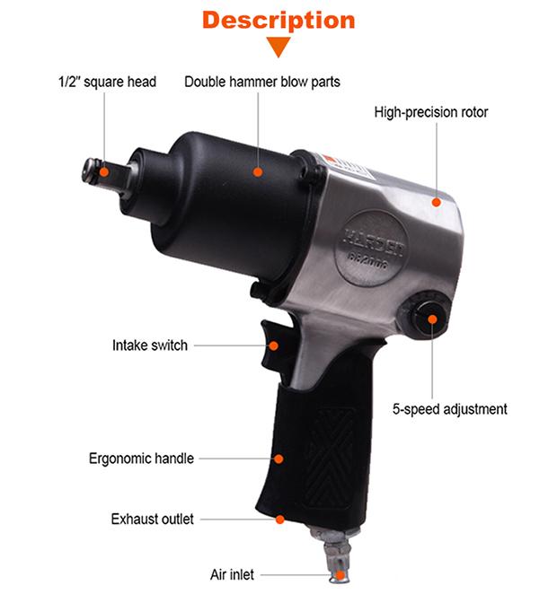 1/2" Air Impact Wrench