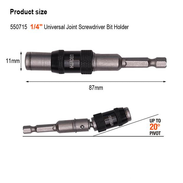 1/4"x90mm Universal Joint Screwdriver Bit Holder