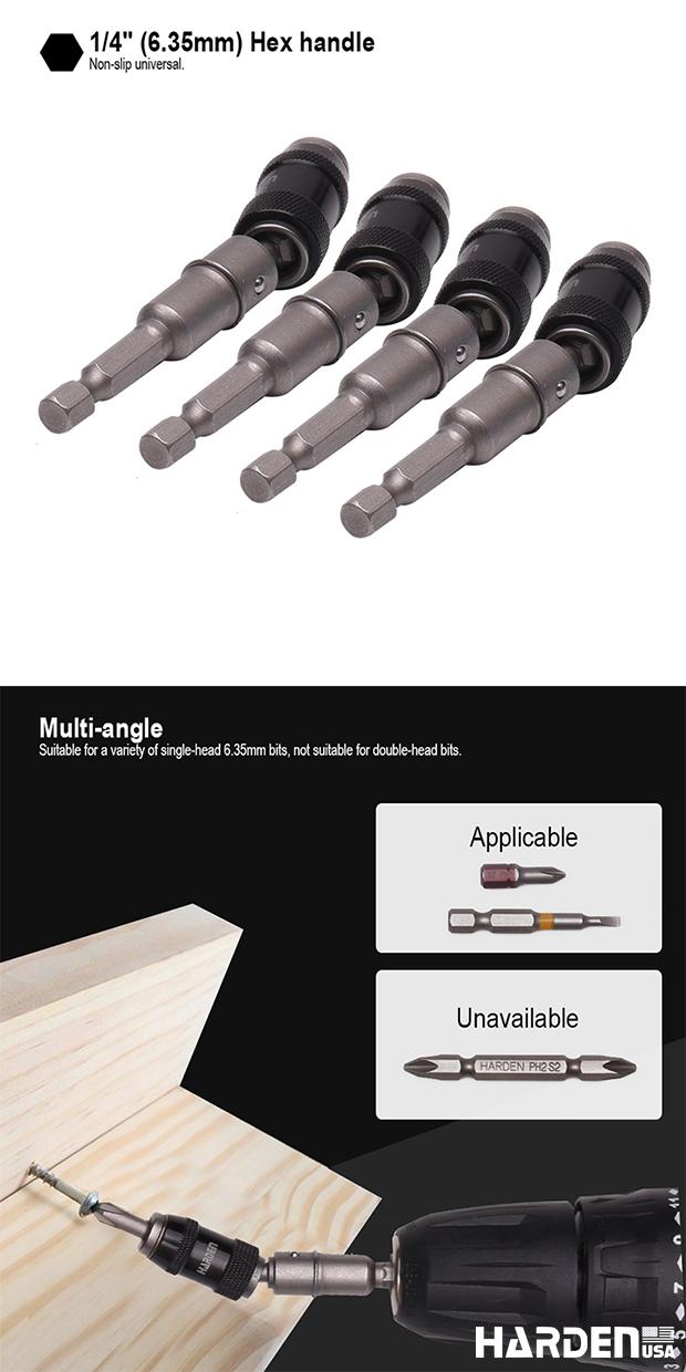 1/4"x90mm Universal Joint Screwdriver Bit Holder