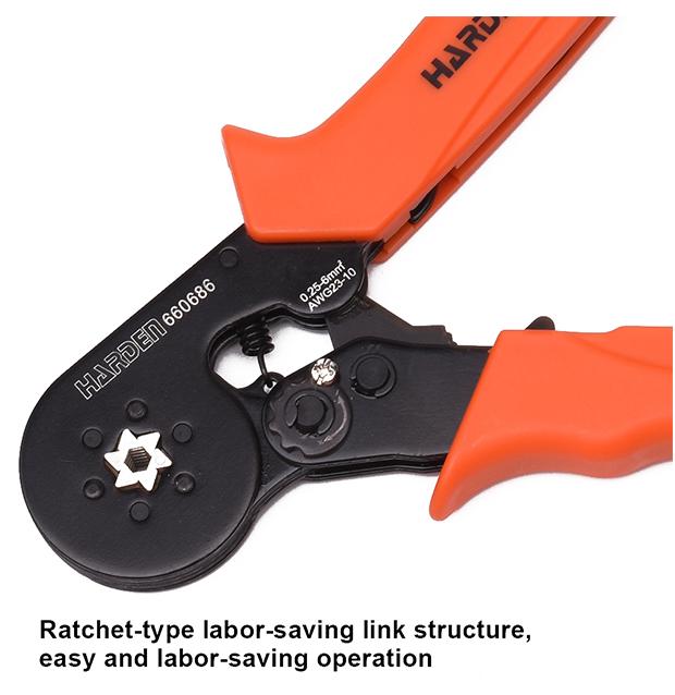 Hex Ratchet Crimping Plier