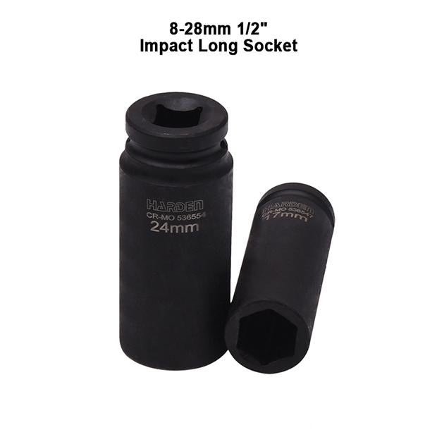 8MM-28MM 1/2" Impact Long Socket