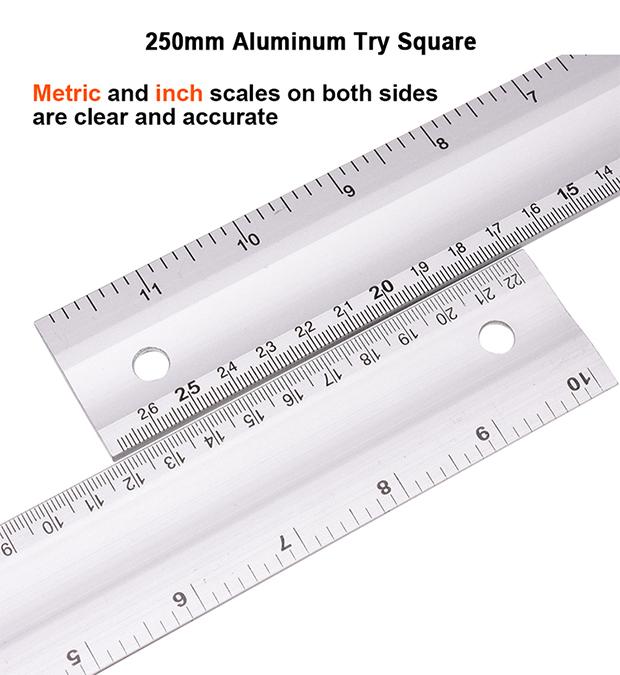 2Pcs Combination & Try Square Set