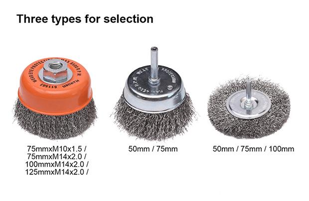 Cup Wire Brush With Nut