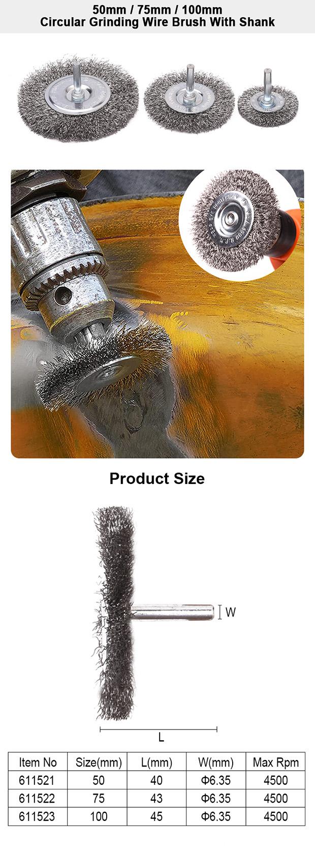 Cup Wire Brush With Nut