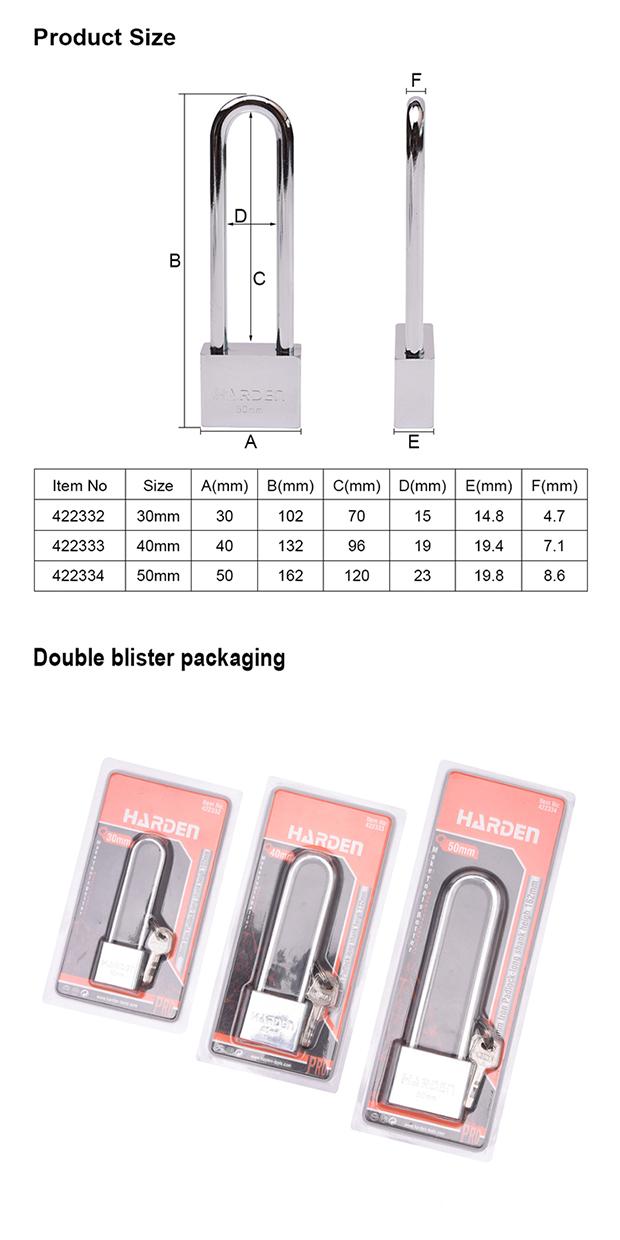 Safety iron padlock