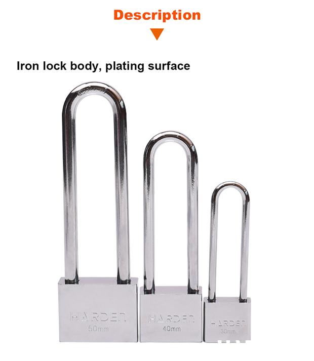 Safety iron padlock