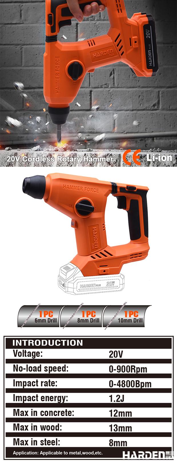 20V Cordless Rotary Hammer