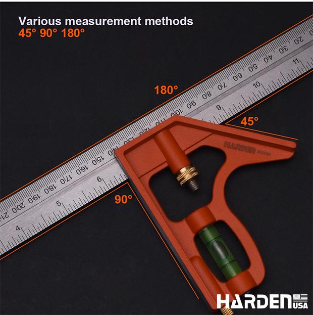 300mm Combination Square with Aluminium Base
