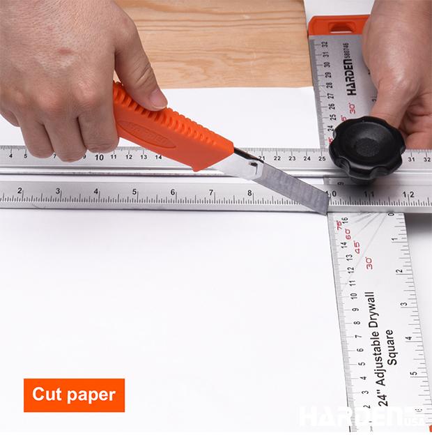 24"/600mm Adjustable T-shaped Square Ruler