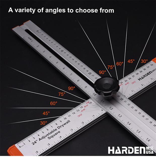 24"/600mm Adjustable T-shaped Square Ruler