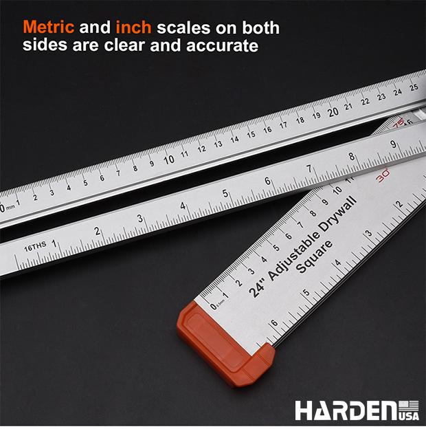24"/600mm Adjustable T-shaped Square Ruler