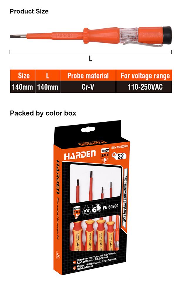 8Pcs Insulated Screwdrivers Set