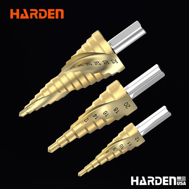 3Pcs Step Drill Bit Set