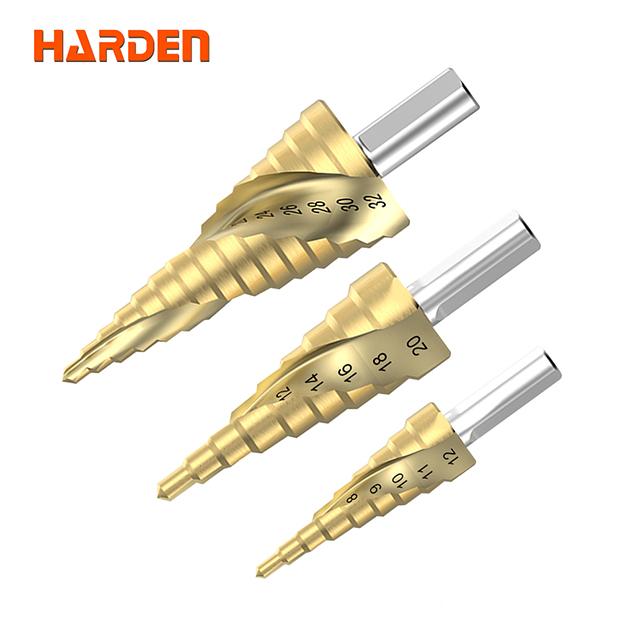 3Pcs Step Drill Bit Set