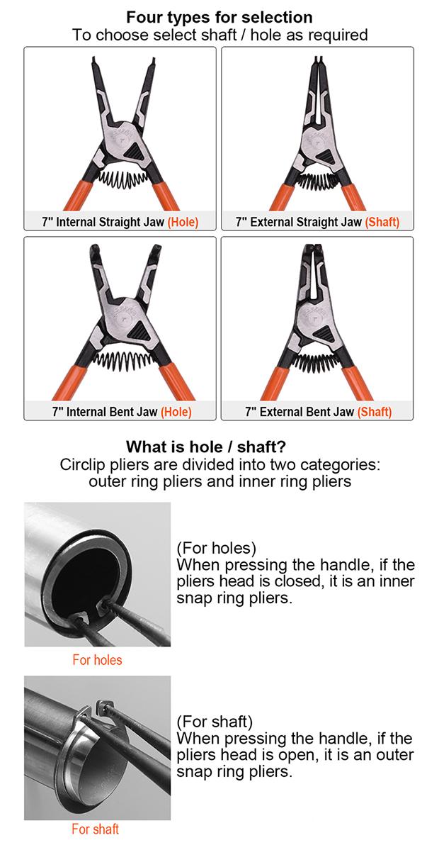 4Pcs Circlip Pliers Set