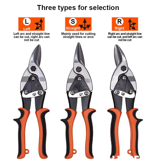 10" Aviation Snips Straight Head