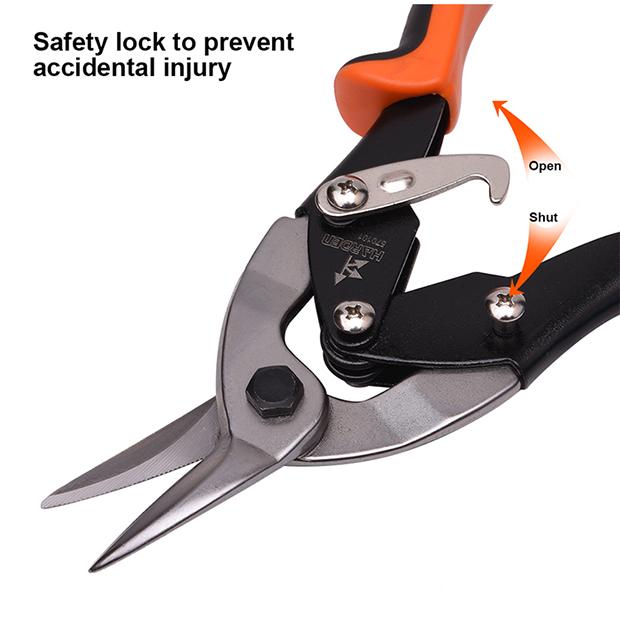 10" Aviation Snips Straight Head